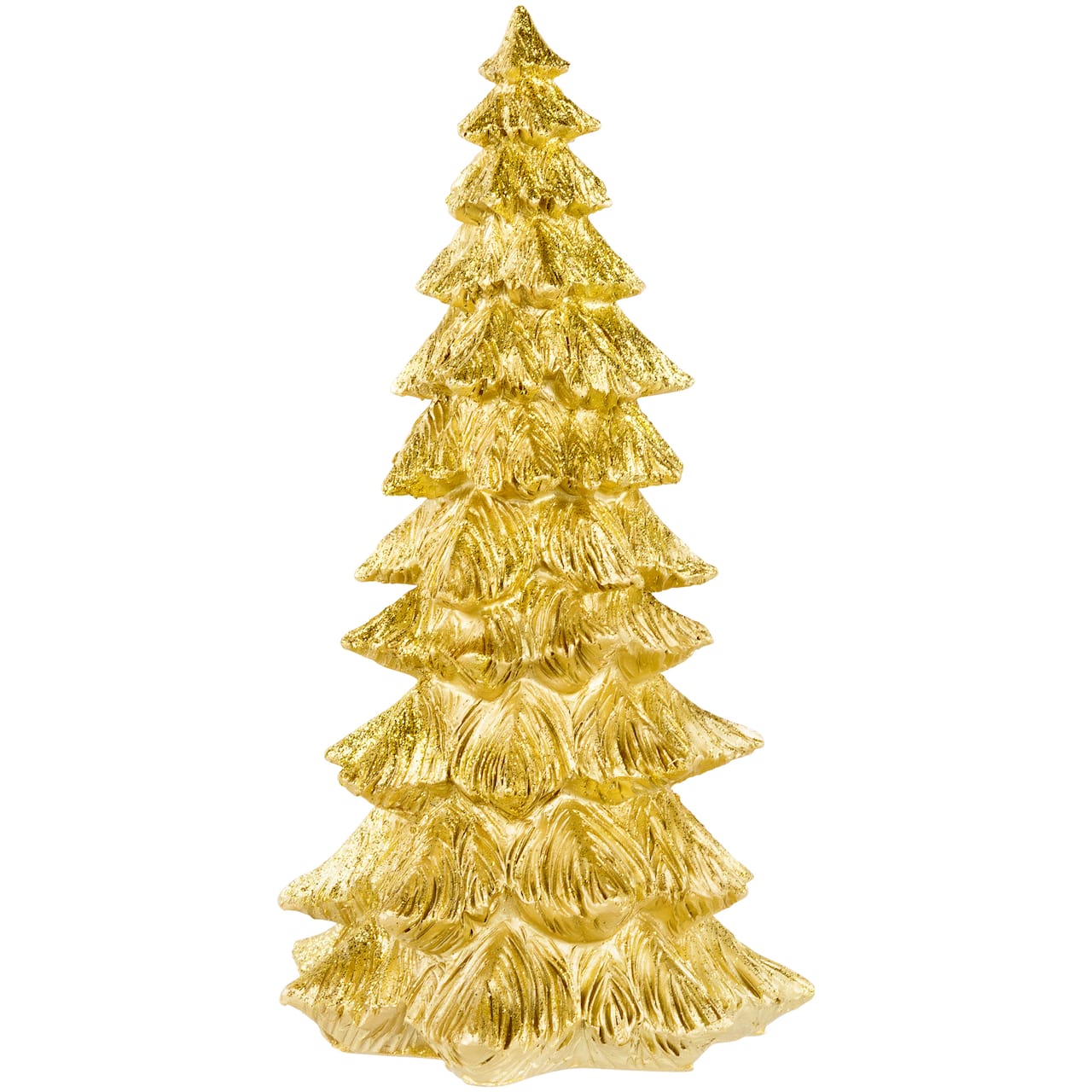 9.5" Metallic Woodland Layered Decoration Christmas Tree